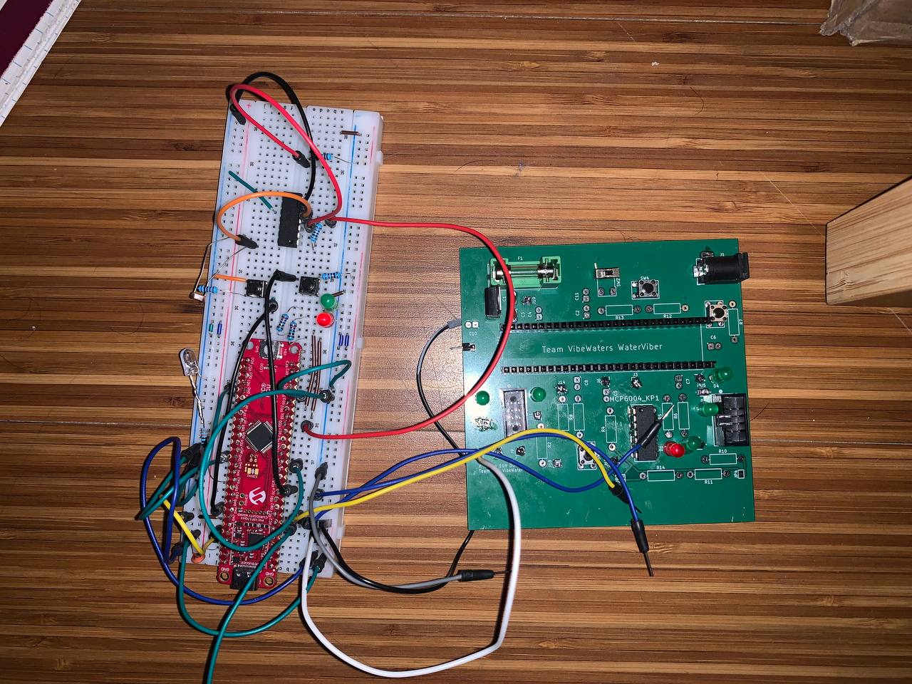 WOS assembled and connected