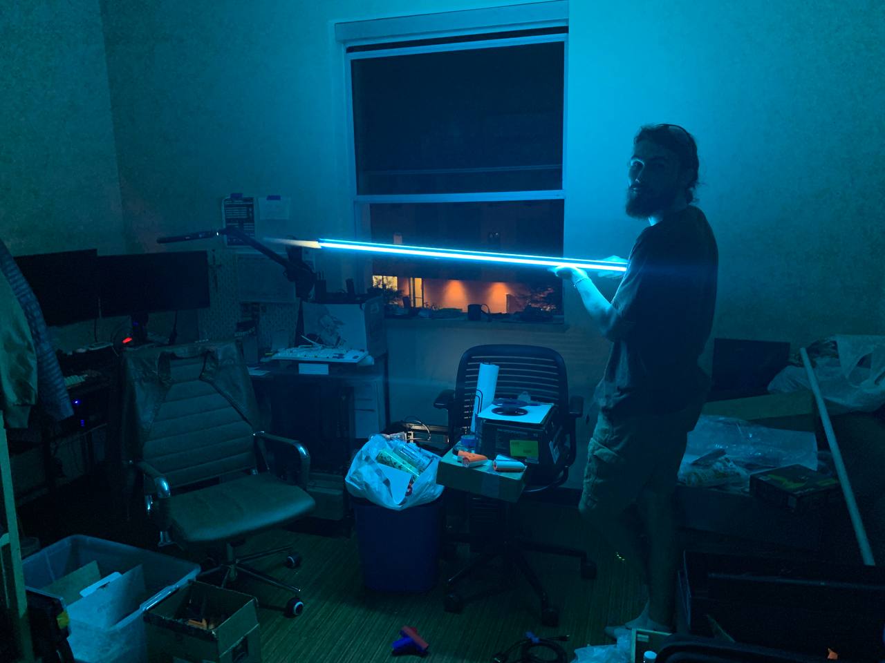 Blue tape diffusion and tint